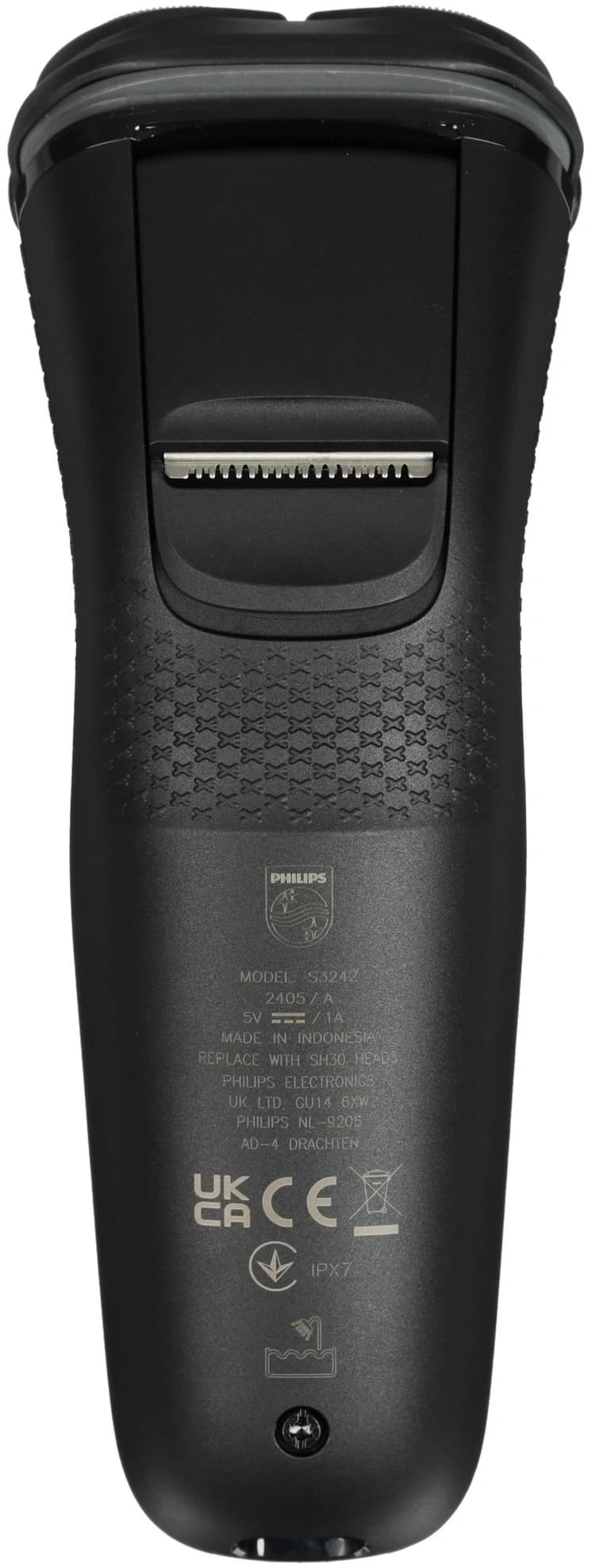 Бритва роторная Philips S3242/12 реж.эл.:3 питан.:аккум. черный/серебристый - фото 4