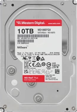 Жесткий диск WD SATA-III 10TB WD100EFGX NAS Red Plus (7200rpm) 512Mb 3.5" - фото 2