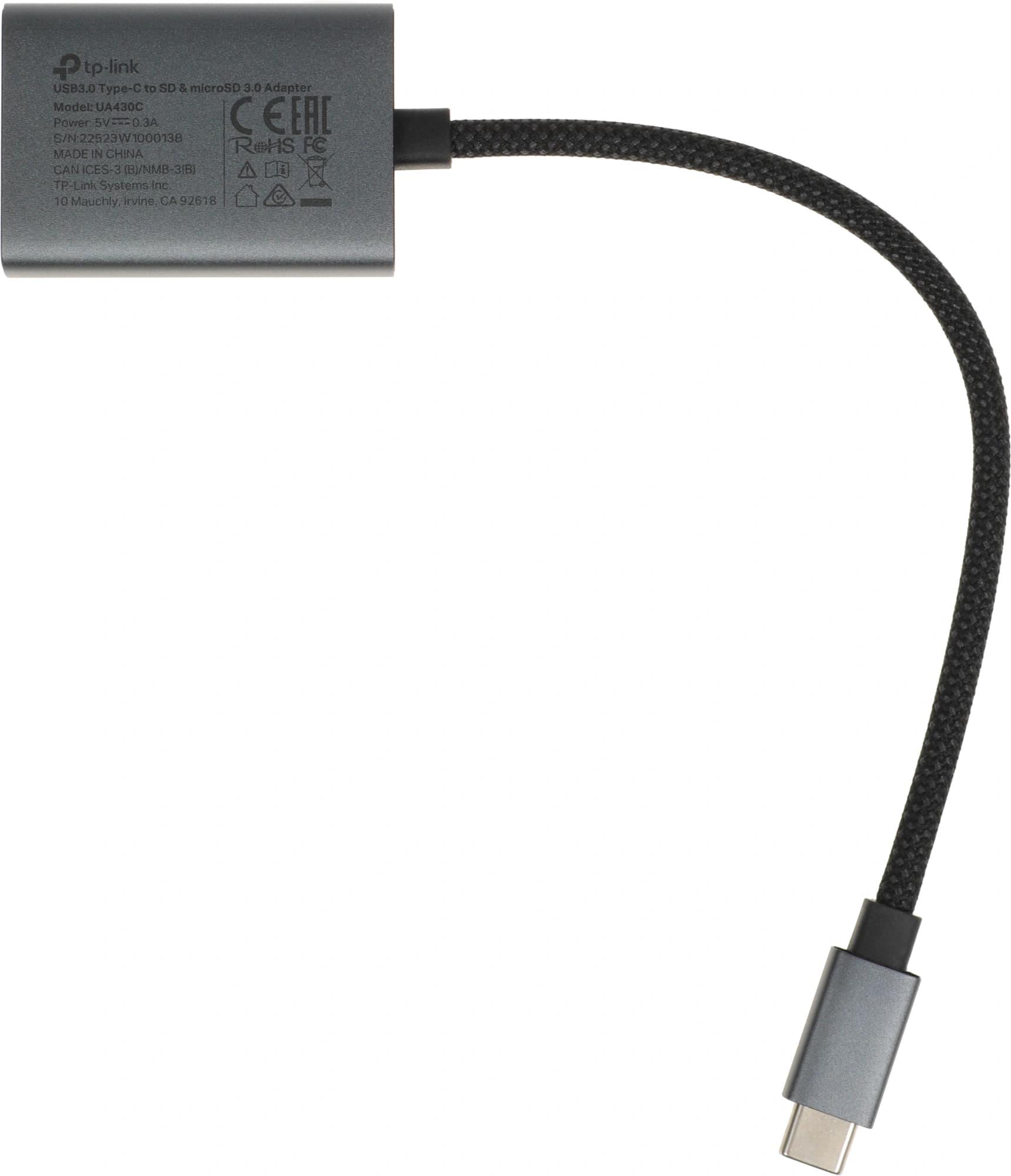 Устройство чтения карт памяти USB Type-C TP-Link UA430C серый - фото 5
