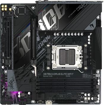Материнская плата Gigabyte X870M AORUS ELITE WIFI7 Socket AM5 AMD X870 4xDDR5 mATX AC`97 8ch(7.1) 2.5Gg RAID+HDMI - фото 2