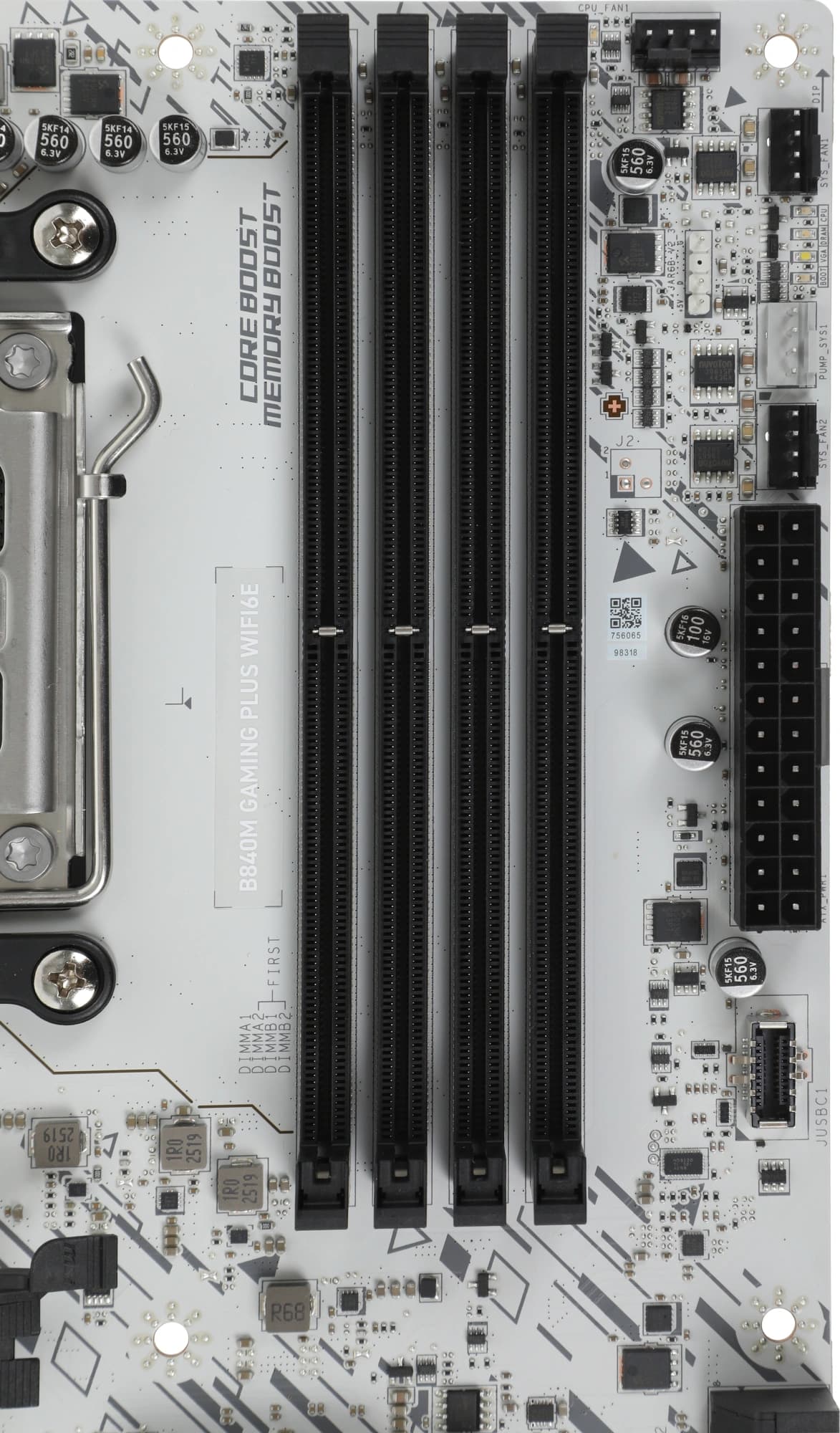 Материнская плата MSI B840M GAMING PLUS WIFI6E Socket AM5 AMD B840 4xDDR5 mATX AC`97 8ch(7.1) 2.5Gg RAID+HDMI - фото 3