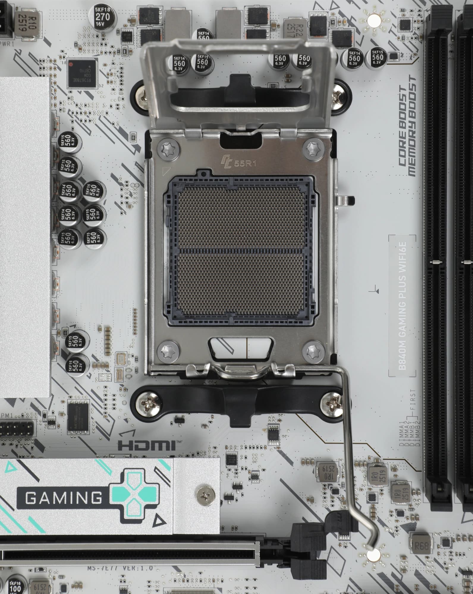 Материнская плата MSI B840M GAMING PLUS WIFI6E Socket AM5 AMD B840 4xDDR5 mATX AC`97 8ch(7.1) 2.5Gg RAID+HDMI - фото 4