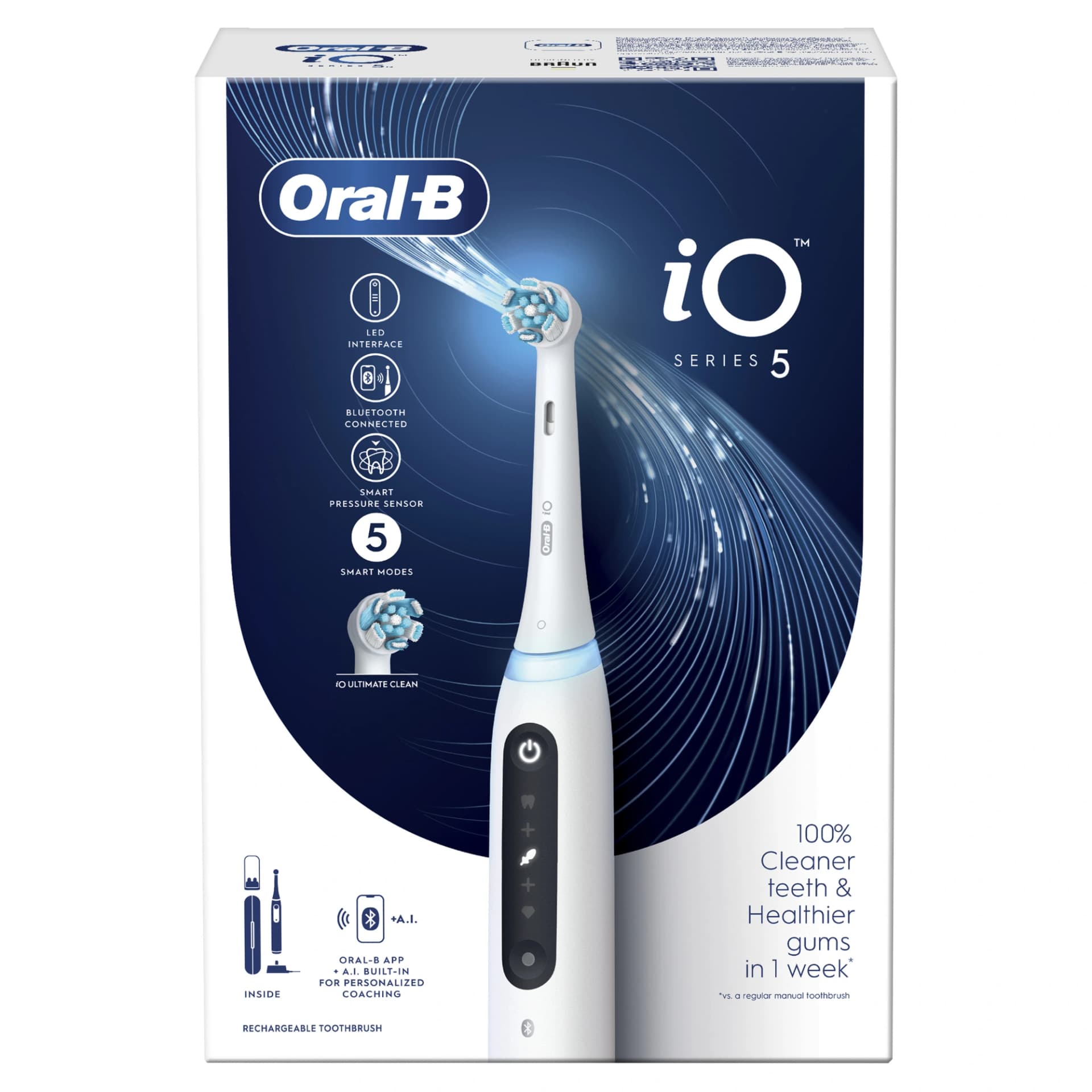 Зубная щетка электрическая Oral-B iO Series 5 iOG5.1A6.1WT белый - фото 3
