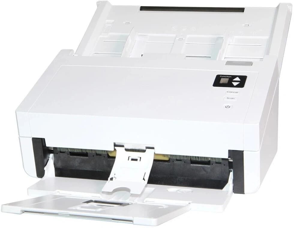 Сканер протяжный Avision AD345GL (000-1093-02G) A4 белый/черный