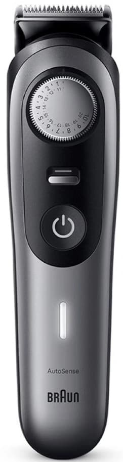 Триммер Braun BT9520 серебристый (насадок в компл:4шт)