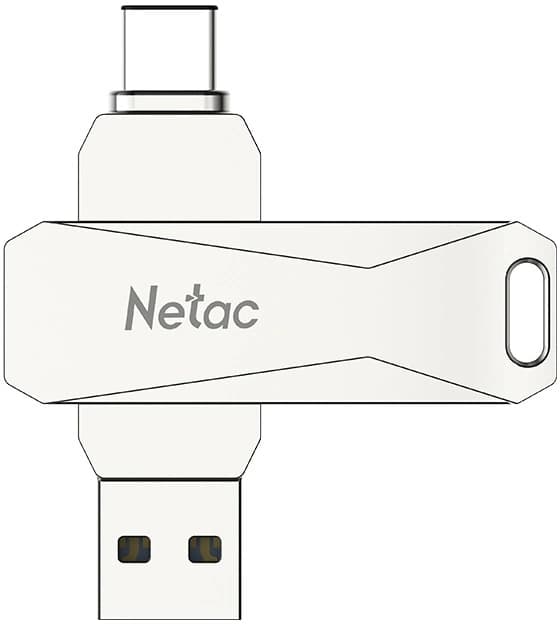 Флеш Диск Netac 64GB U782C NT03U782C-064G-32PN USB3.0 серебристый - фото 3
