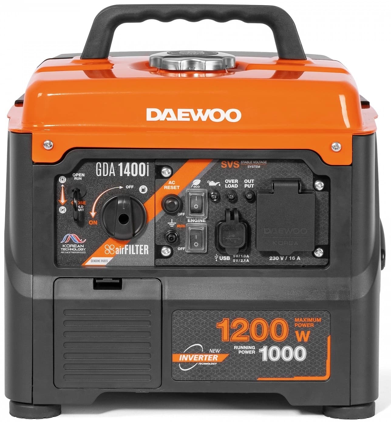 Генератор Daewoo GDA 1400i 1.2кВт - фото 3