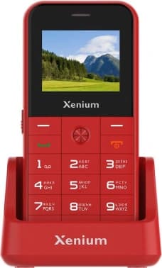 Мобильный телефон Xenium X718 красный моноблок 2Sim 1.77" 128x160 Spreadtrum ThreadX RTOS 0.3Mpix GSM900/1800 MP3 FM microSD max32Gb - фото 2