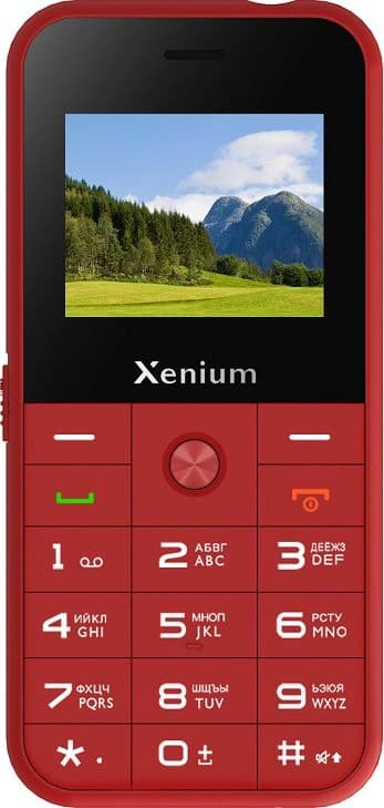Мобильный телефон Xenium X718 красный моноблок 2Sim 1.77" 128x160 Spreadtrum ThreadX RTOS 0.3Mpix GSM900/1800 MP3 FM microSD max32Gb - фото 4
