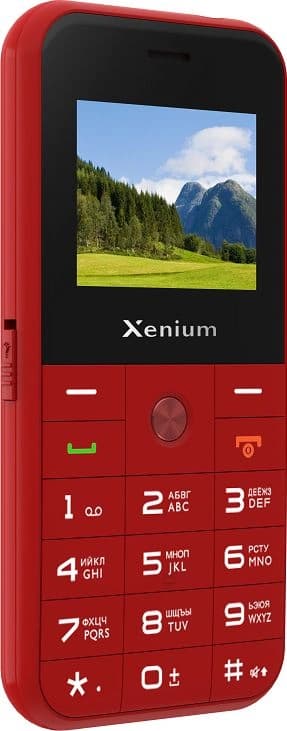 Мобильный телефон Xenium X718 красный моноблок 2Sim 1.77" 128x160 Spreadtrum ThreadX RTOS 0.3Mpix GSM900/1800 MP3 FM microSD max32Gb - фото 4