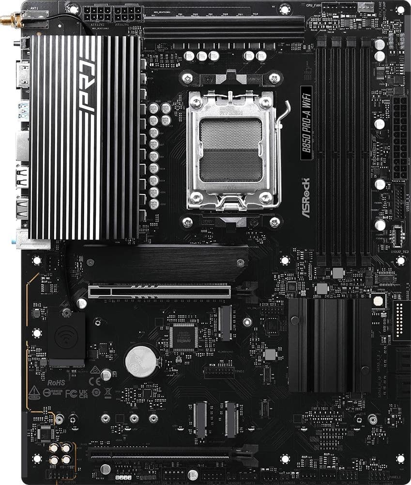 Материнская плата Asrock B850 PRO-A WIFI Socket AM5 AMD B850 4xDDR5 ATX AC`97 8ch(7.1) 2.5Gg RAID+HDMI - фото 4