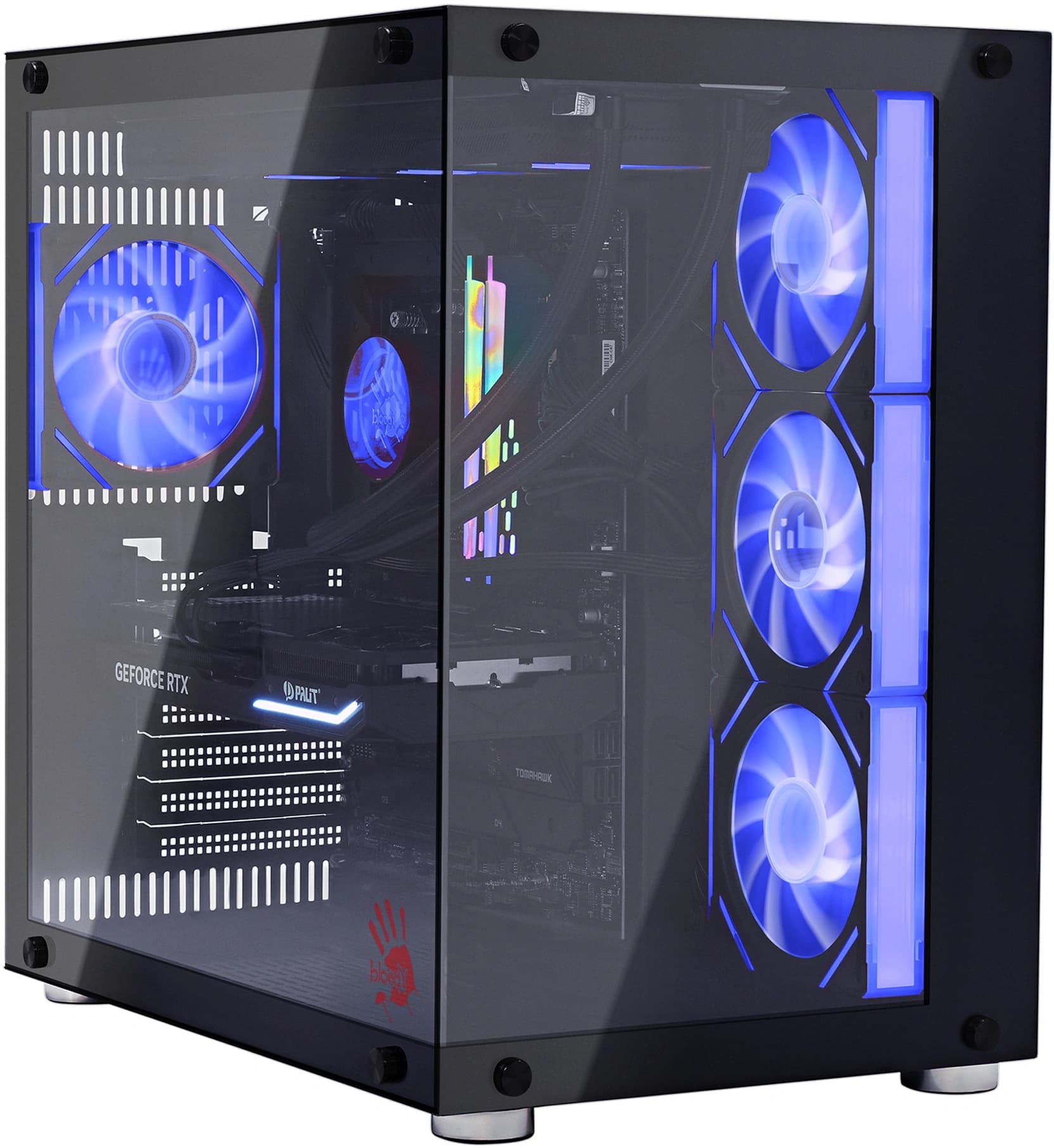 ПК Bloody BD-PC CZ79C3 MT i5 14600KF (3.5) 32Gb SSD1Tb RTX5070 12Gb Windows 11 Home 64 2.5xGbitEth WiFi BT 850W черный (RUS) (2129071) - фото 5
