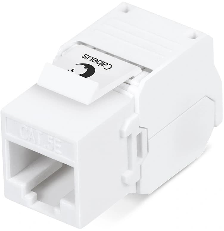 Модуль Cabeus KJ-RJ45-CAT.5E-180-TOOLLESS информ. Keystone RJ45 кат.5E бел. - фото 4