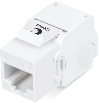 Модуль Cabeus KJ-RJ45-CAT.5E-180-TOOLLESS информ. Keystone RJ45 кат.5E бел. - фото 5