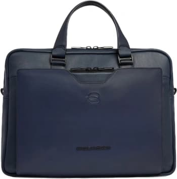 Деловая сумка мужская Piquadro Ael CA6920S142/BLU с отделением для ноутбука 14" синяя натур.кожа - фото 2
