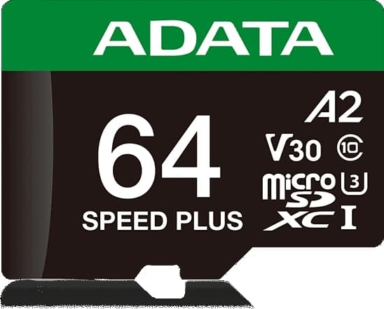 Флеш карта microSDXC 64GB A-Data UD64GUI3V30A2SP-RA1 Speed Plus V30 A2 + adapter - фото 4
