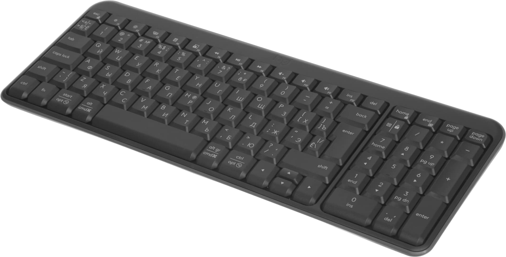 Клавиатура + мышь Logitech MK250 Compact MR0114 клав:графитовый мышь:графитовый USB беспроводная BT Multimedia (920-013853) - фото 4