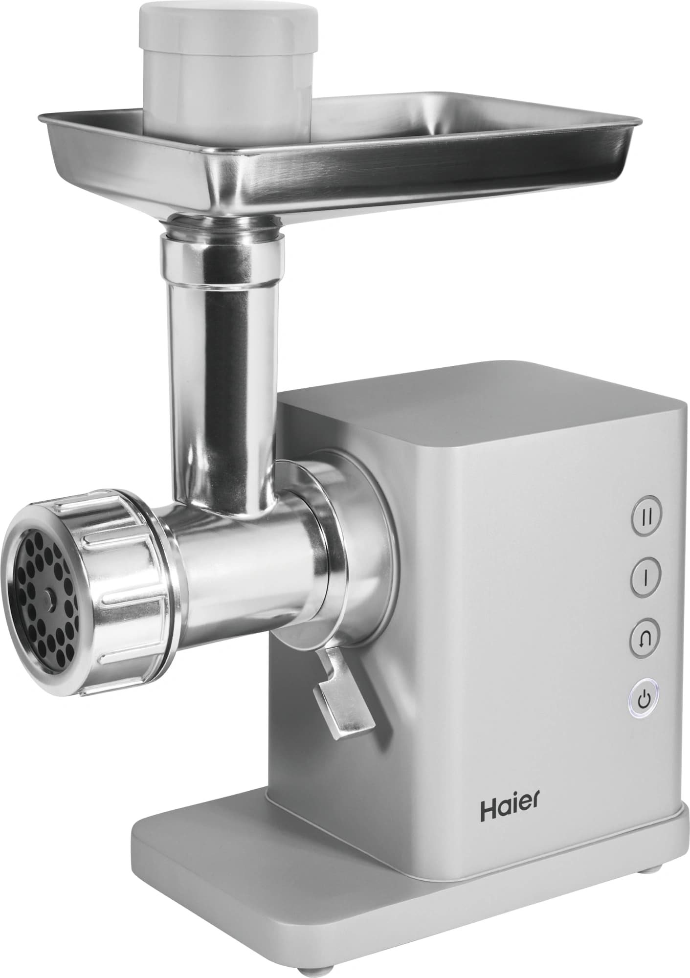 Мясорубка Haier HG-702 350Вт серебристый - фото 3
