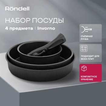 Набор сковород Rondell Invorno RDA-2018 4 предмета - фото 5