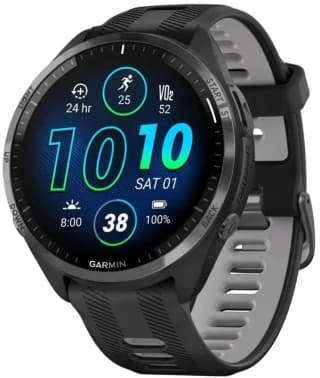 Смарт-часы Garmin Forerunner 965 47мм 1.4" AMOLED корп.черный рем.черный/серый разм.брасл.:135-205мм (010-02809-10) - фото 2