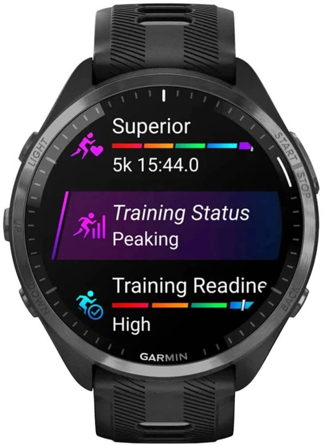 Смарт-часы Garmin Forerunner 965 47мм 1.4" AMOLED корп.черный рем.черный/серый разм.брасл.:135-205мм (010-02809-10) - фото 4