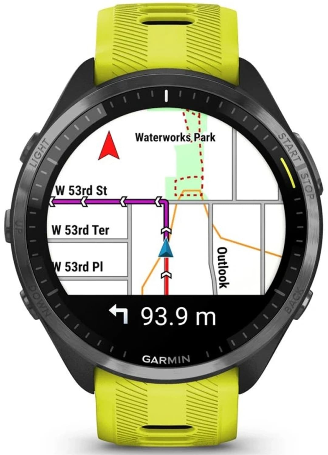 Смарт-часы Garmin Forerunner 965 47мм 1.4" AMOLED корп.черный рем.черный/желтый разм.брасл.:135-205мм (010-02809-12) - фото 3