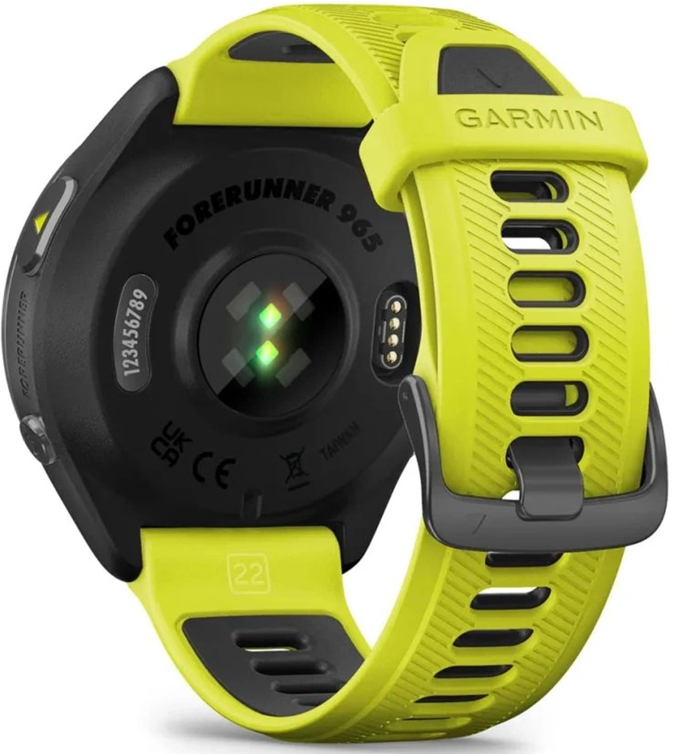 Смарт-часы Garmin Forerunner 965 47мм 1.4" AMOLED корп.черный рем.черный/желтый разм.брасл.:135-205мм (010-02809-12) - фото 4