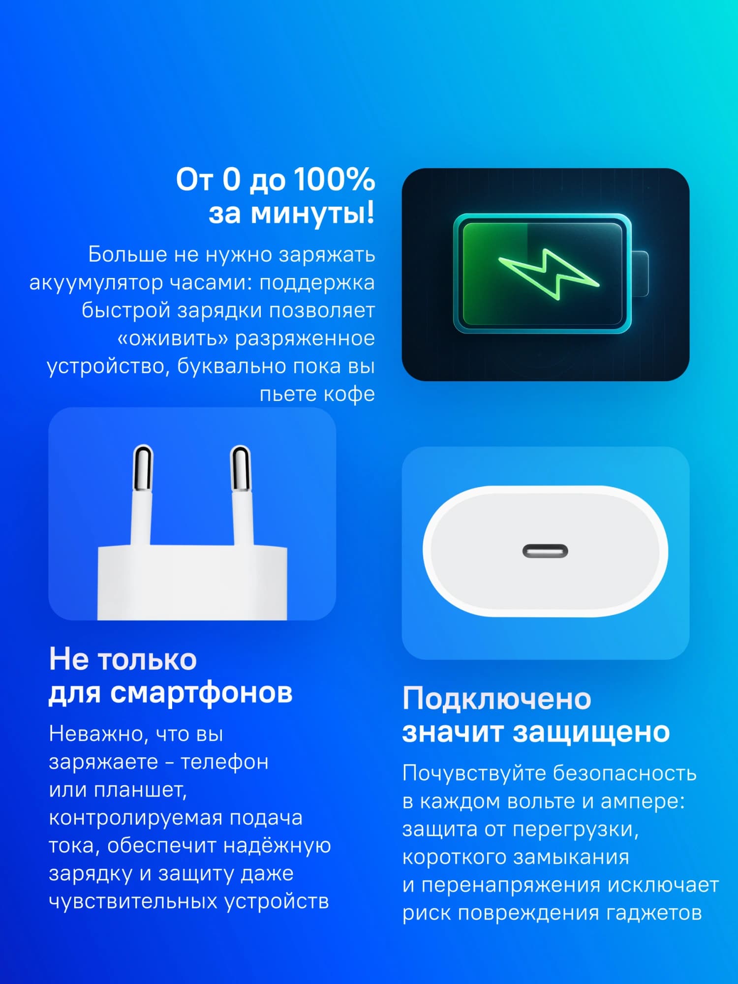 Сетевое зар./устр. Apple A2347 20W 2.2A (PD) для Apple белый (MD3J4ZM/A) - фото 4