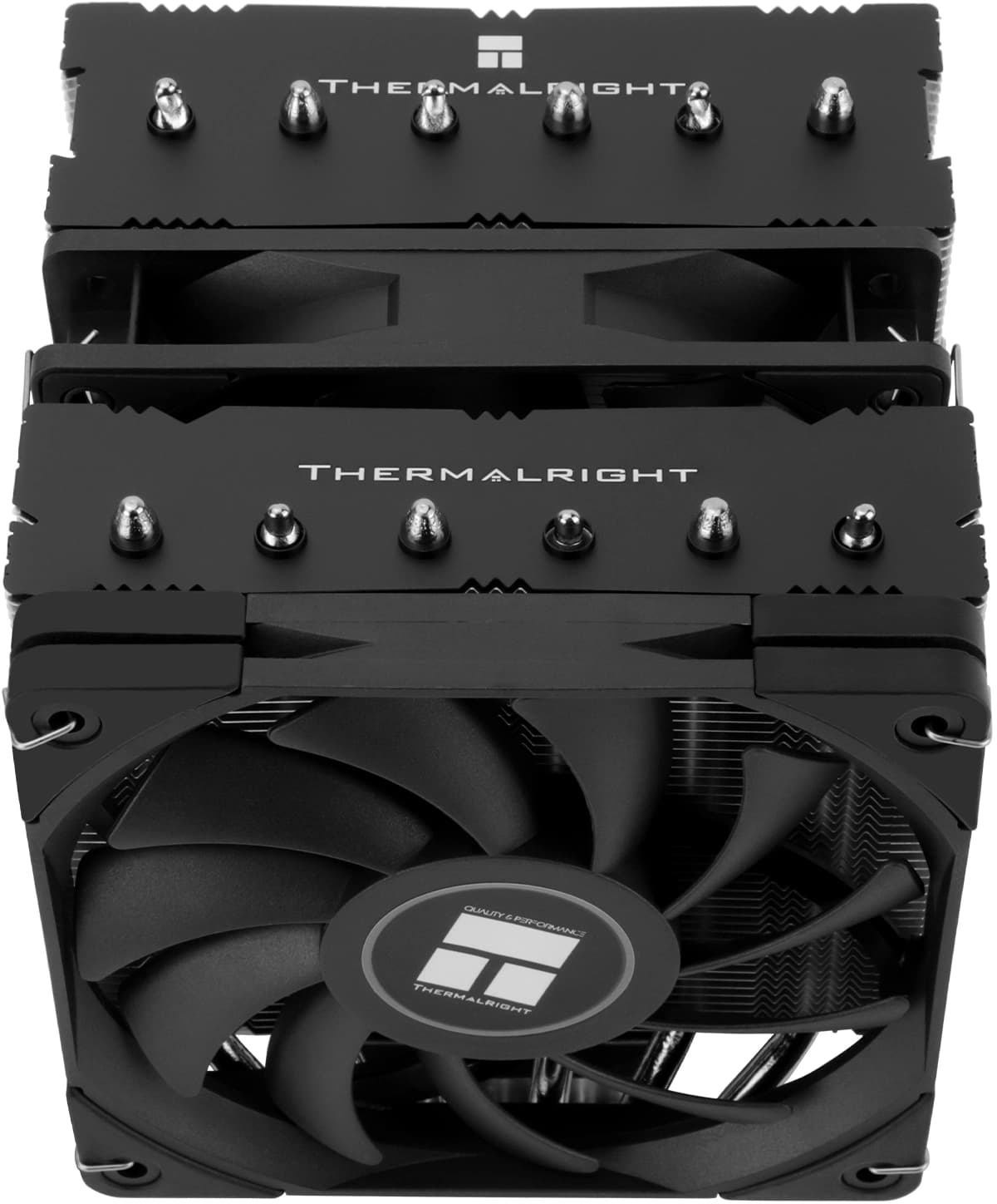 Устройство охлаждения(кулер) Thermalright Royal Knight 120 SE Soc-AM5/AM4/1200/1700/1851 серебристый/черный 4-pin 25.6dB Al+Cu Ret (RK120-SE) - фото 4