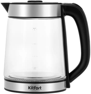 Чайный набор Kitfort КТ-6736 2л. 1530Вт черный/нержавеющая сталь корпус: стекло/металл/пластик - фото 5