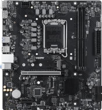 Материнская плата MSI PRO H610M-B Soc-1700 Intel H610 2xDDR5 mATX AC`97 8ch(7.1) GbLAN+HDMI+DP - фото 5