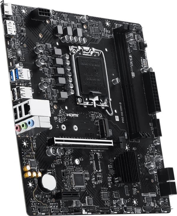 Материнская плата MSI PRO H610M-B Soc-1700 Intel H610 2xDDR5 mATX AC`97 8ch(7.1) GbLAN+HDMI+DP - фото 4