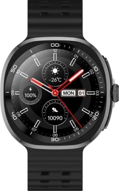 Смарт-часы Tecno Watch Neo 1.43" AMOLED корп.черный рем.черный/оранжевый разм.брасл.:130-210мм (WN01) - фото 2