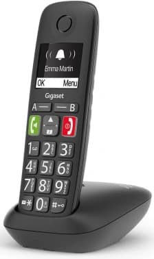 Р/Телефон Dect Gigaset E290 черный АОН - фото 2