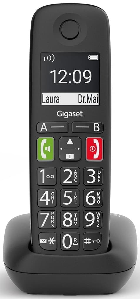 Р/Телефон Dect Gigaset E290 черный АОН - фото 4