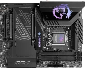 Материнская плата MSI MPG Z890 CARBON WIFI Soc-1851 Intel Z890 4xDDR5 ATX AC`97 8ch(7.1) 5Gigabit + 2.5Gigabit Ethernet RAID+HDMI - фото 2