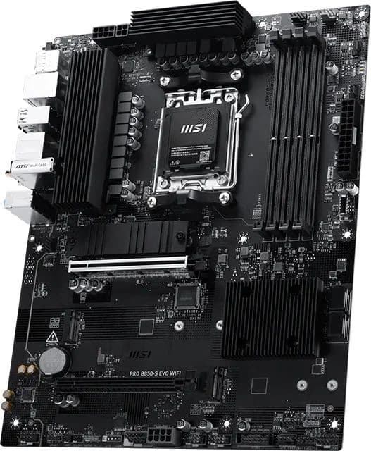 Материнская плата MSI PRO B850-S EVO WIFI Socket AM5 AMD B850 4xDDR5 ATX AC`97 8ch(7.1) 5Gigabit RAID+HDMI+DP - фото 3