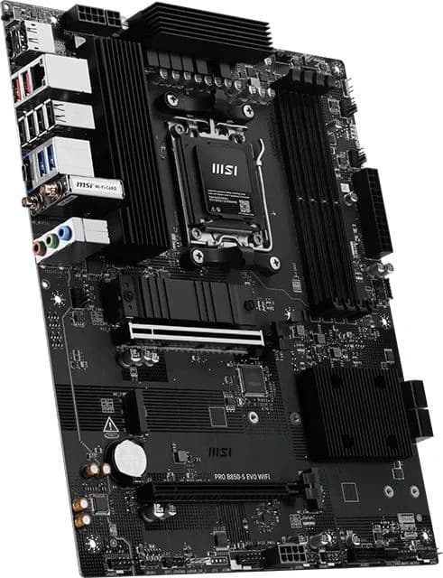 Материнская плата MSI PRO B850-S EVO WIFI Socket AM5 AMD B850 4xDDR5 ATX AC`97 8ch(7.1) 5Gigabit RAID+HDMI+DP - фото 4