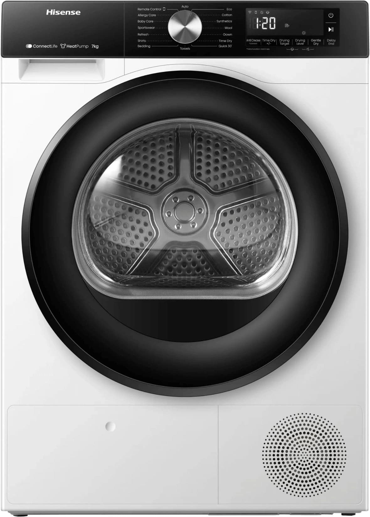 Сушильная машина Hisense DH3S702UWDE пан.англ. кл.энер.:A++ макс.загр.:7кг белый