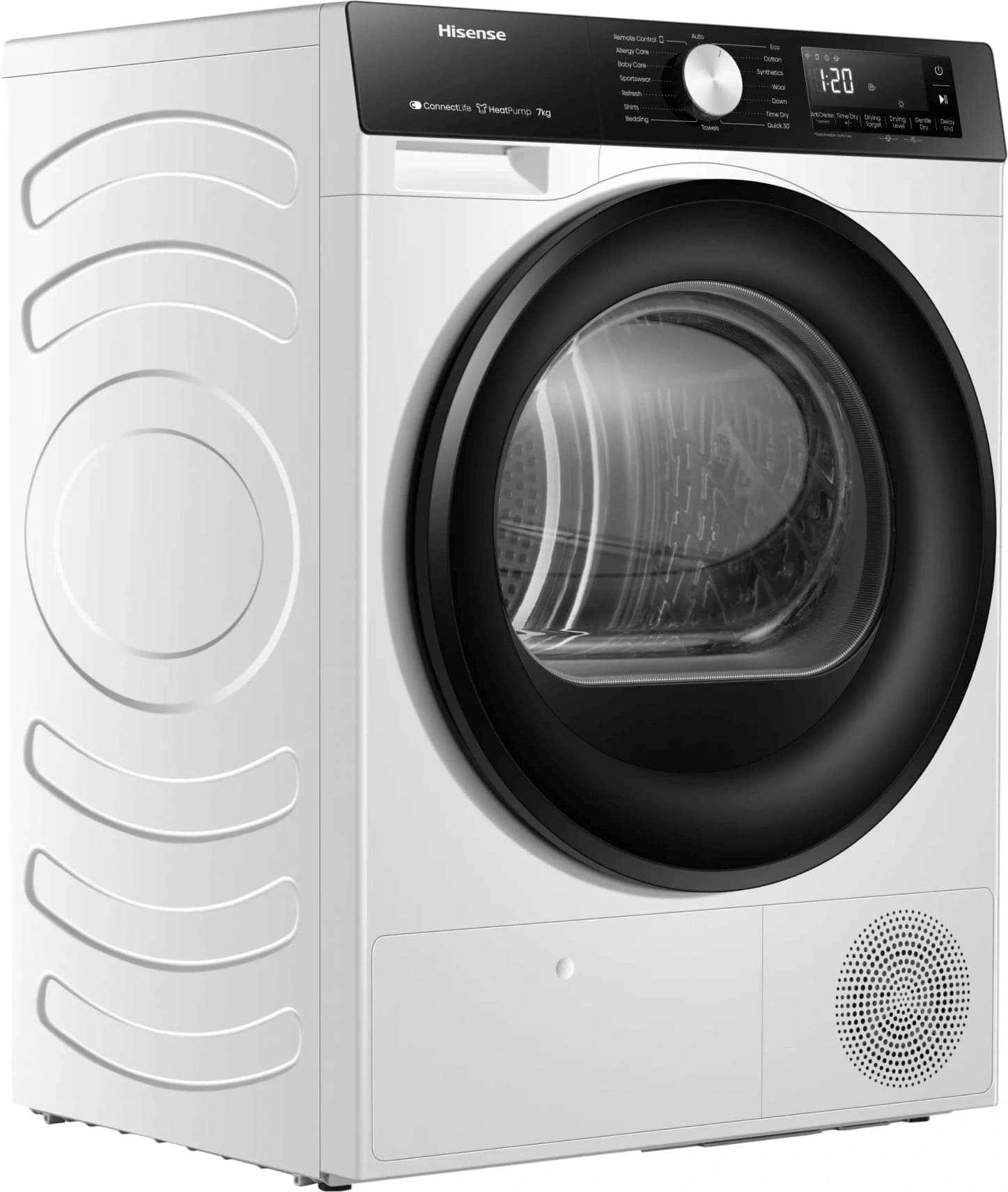 Сушильная машина Hisense DH3S702UWDE пан.англ. кл.энер.:A++ макс.загр.:7кг белый - фото 4