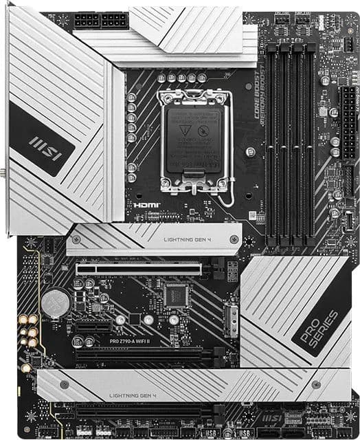 Материнская плата MSI PRO Z790-A WIFI II Soc-1700 Intel Z790 4xDDR5 ATX AC`97 8ch(7.1) 2.5Gg RAID+HDMI+DP - фото 4