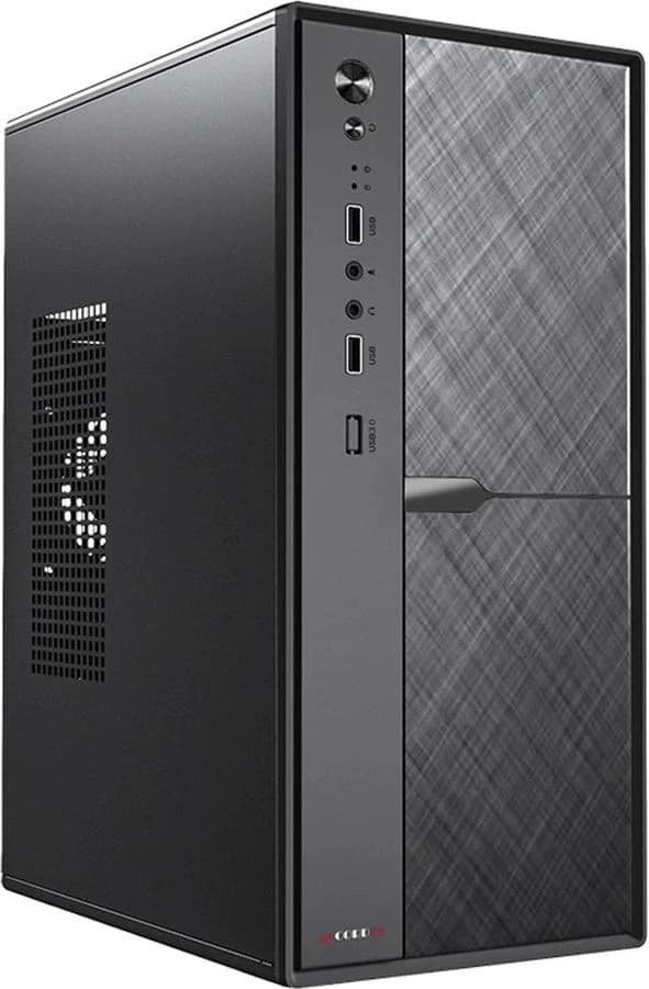 Корпус Accord ACC-1603 черный без БП mATX 1x80mm 2xUSB2.0 audio - фото 4