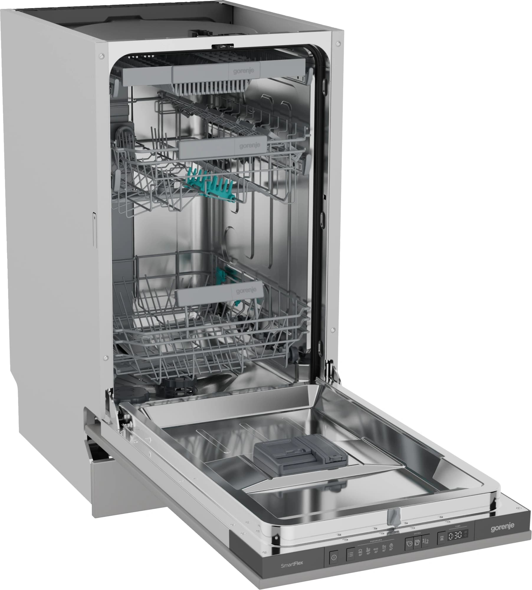 Посудомоечная машина встраив. Gorenje GV563C10 1760Вт узкая нержавеющая сталь - фото 3