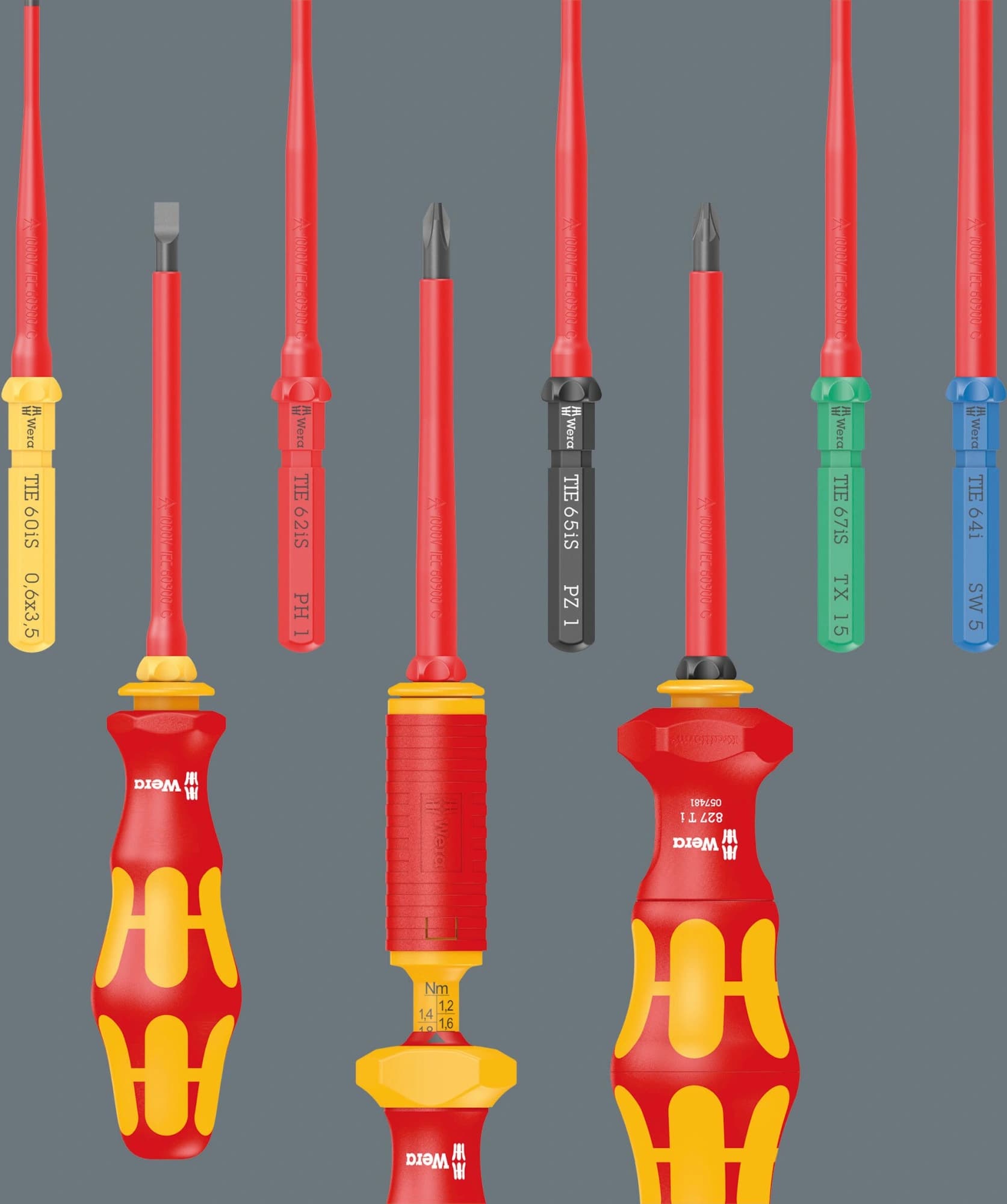 Отвертка Wera Kraftform Kompakt VDE 7 Universal 2 Tool Finder в компл.:7 предметов (WE-006601) - фото 5