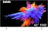 Телевизор LED BBK 43" 43LEM-1054/FTS2C (W) белый FULL HD 60Hz DVB-T2 DVB-C DVB-S2 USB (RUS) - фото 3