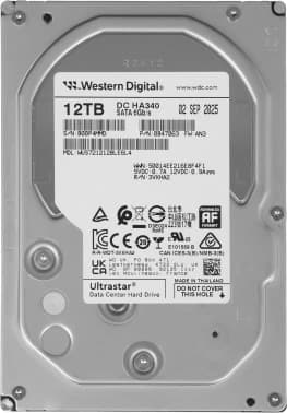 Жесткий диск WD SATA-III 12TB 0B47063 WUS721212BLE6L4 Ultrastar DC HC340 512E (7200rpm) 512Mb 3.5" - фото 2
