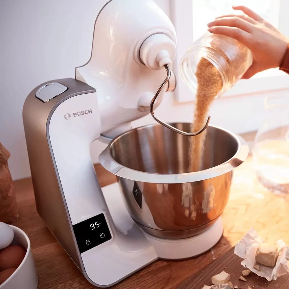 Кухонная машина Bosch Mum5 MUM5XW10 планетар.вращ. 1000Вт белый/бежевый - фото 4