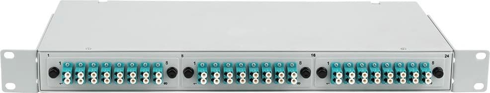 Кросс Suprlan09-0257-3 19" 1U 24xLC дупл. 50/125 OM3