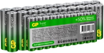 Батарея GP Super Alkaline 15A/24AA21-2CRSWC40 AA/AAA (40шт) коробка - фото 2