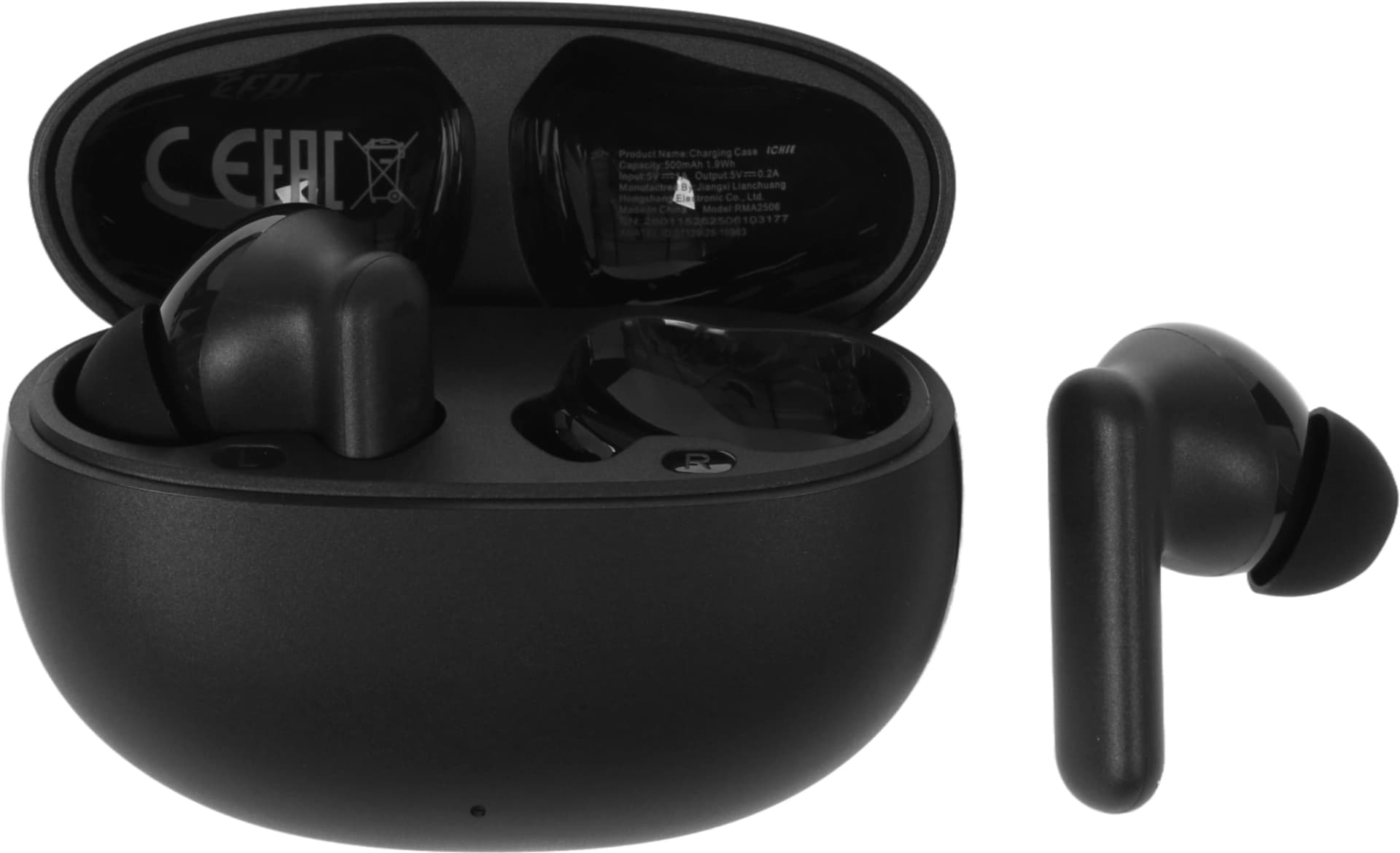 Гарнитура внутриканальные Realme Buds Techlife черный беспроводные bluetooth в ушной раковине (6975840261383)